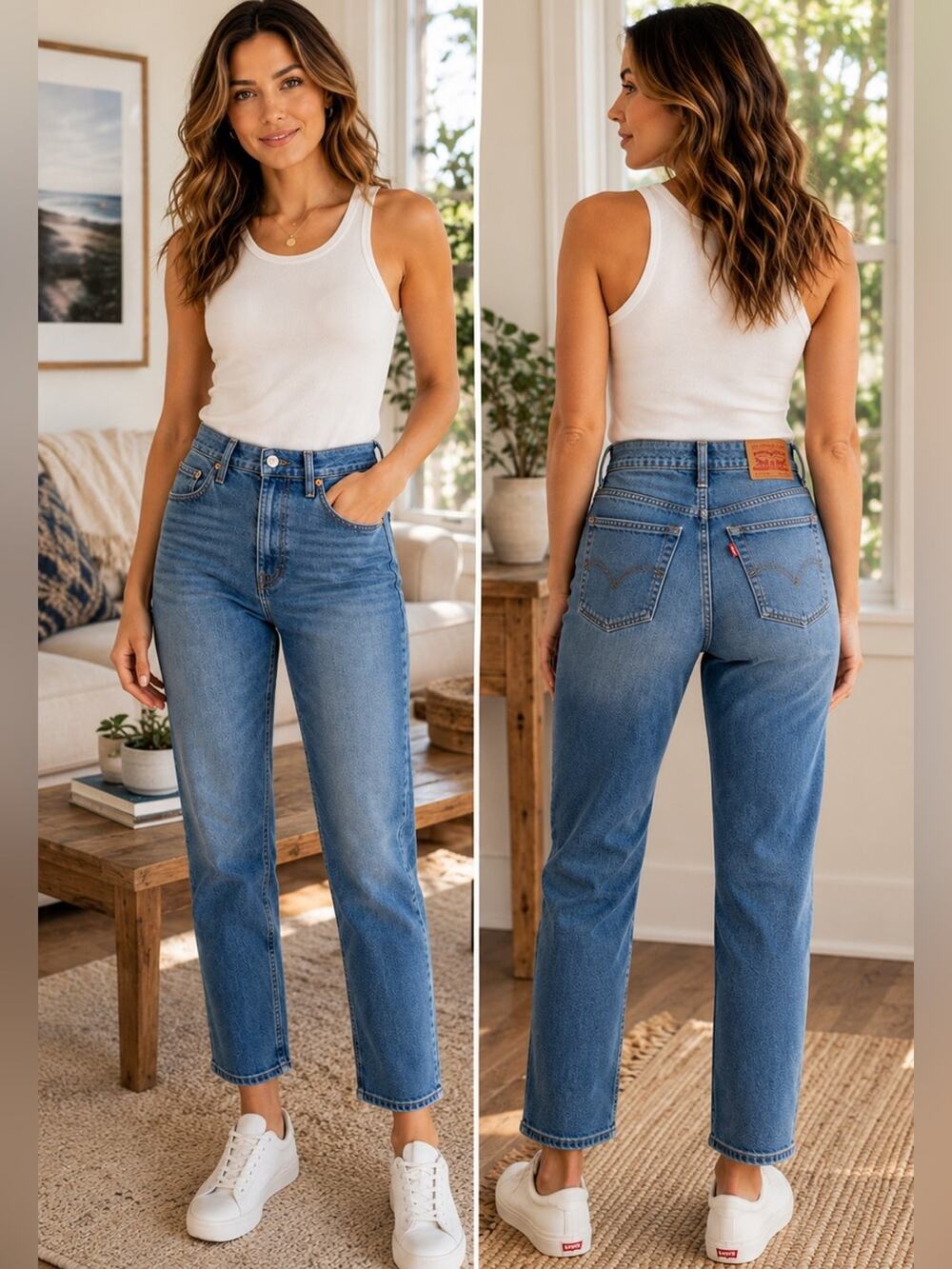 Levi’s Women’s Wedgie Straight Jeans High Rise Medium Wash 28x28 NWT